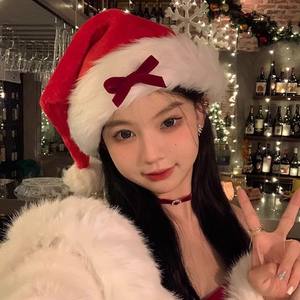 للجنسين رشاقته الكلاسيكية أفخم قبعة عيد الميلاد سانتا قبعة عيد الميلاد قبعة عطلة لعيد الميلاد السنة الجديدة احتفالية عطلة الحزب - Product Image 4