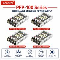 Module d'alimentation pour bande LED Jiangtek PFP-100 100W 12V 24V 36V 48V, convertisseur AC/DC ultra-plat 30mm, haute fiabilité, PFC, sans ventilateur