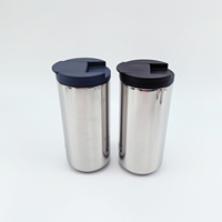 Gobelet isotherme en acier inoxydable gravé au laser personnalisé pour café chaud ou froid, surface miroir, tasse à café
