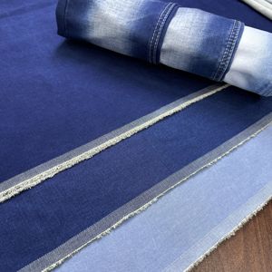 Tissu en denim indigo sergé extensible Lizhi LT-INDIGO Nanhai 14oz 59.1''-59.8'' en rouleau, tissé teint en fil, respirant, pour sacs garçons et filles - Product Image 5