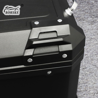 Borske moto coffre arrière bagages serrure supérieure mallette de rangement 60L grande taille PP plastique moto queue boîte