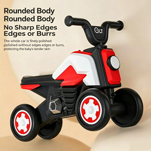 Motocicletta Cavalcabile <span class=keywords><strong>in</strong></span> Plastica Certificata CCC per Bambini e Bambine dai 2 ai 7 Anni con 4 Ruote, Musica e Luci - Product Image 4