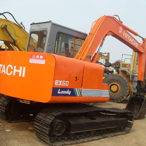 Mini-excavatrice sur chenilles Hitachi EX60-1 ZX60 d'occasion avec godet de 0,8 m, puissance de 65 kW, garantie de 6 mois, en vente - Product Image 3