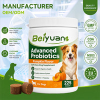 Friandises à mâcher molles probiotiques pour chiens avec huile de saumon pour le soutien digestif et immunitaire – Complément alimentaire pour la santé des animaux de compagnie, toutes races