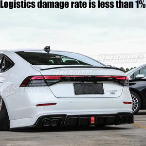 Accessoires automobiles compatibles avec Honda Accord Berline 2023 2024, toute nouvelle 11ème génération, Aileron de coffre arrière en fibre de carbone noire ABS - Product Image 2