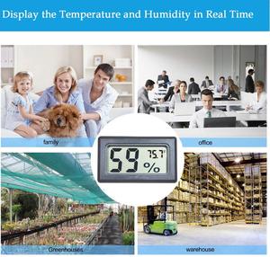Embedded Mini Digital Hygrometer Thermo LCD Temperature Humidity <b>Thermometer</b> for Reptile Terrarium Pet Tank Cigar Humidor - Product Image 4