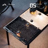 Table pliante de camping ShineTrip, en plastique, multifonctionnelle, portable, pour l'extérieur