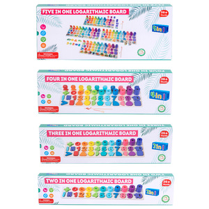 Bestes Preis-Leistungs-Verhältnis Kinder 5-in-1 Logarithmisches Brett Digitales Formen-Zuordnungspuzzle Juguetes Frühpädagogisches Spielzeug für Kinder Jungen Mädchen - Product Image 5