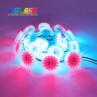 Carnaval nouveau Ip65 60mm automatique Rgb Pixel Point lumière pré-programmé Ac24v carrousel Amusement Ride éclairage