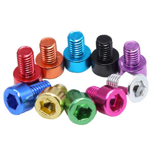 Tornillos de Aluminio y Titanio Anodizados Personalizados 7075 6061 M2 M3 M4 M5 M6, Métricos, Coloridos, DIN912, con Cabeza Hexagonal - Product Image 5