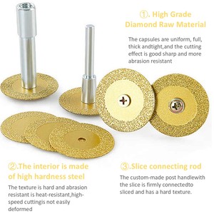 Lame de scie diamantée brasée à l'or pour meuleuse d'angle - Tailles 40mm/<span class=keywords><strong>50mm</strong></span>, <span class=keywords><strong>disque</strong></span> de coupe multi-usages pour <span class=keywords><strong>fonte</strong></span> et acier inoxydable - Product Image 4