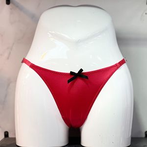 Pantalones de Mujer de Moda, Estilo Sexy, Color Sólido, Estampado con Lazo y Letras, de Cintura Media, de Alta Gama, Corte Triangular - Product Image 1