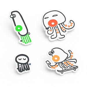 Trendy <span class=keywords><strong>metal</strong></span> badge pins voor Crocs, Croc pins met aangepast logo voor schoendecoratie - Product Image 3