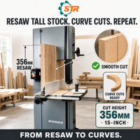 STR W0802 15 pouces en fonte même qualité que Jet scie à ruban à bois Machine scie à ruban à bois scie à ruban