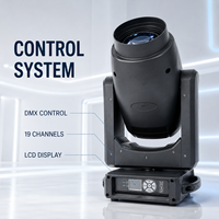 Projecteur LED 3-en-1 BSW 300W à faisceau spot, wash et moving head avec zoom, rotation, gobo et prisme DMX512 pour éclairage de scène de mariage (Stock US)