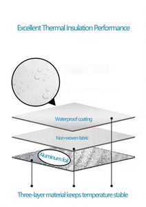 Sac isotherme promotionnel personnalisé avec logo, en non-tissé, écologique, imperméable, avec isolation auto-adhésive en feuille d'aluminium pour - Product Image 6
