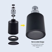 Ensemble de robinetterie de douche de luxe Tieba en laiton poli moderne pour hôtel, avec cascade d'eau chaude et froide, pommeau de douche unique effet pluie doux en céramique