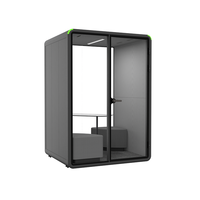 Cabine de travail éducative pour bibliothèque, espace de coworking professionnel, cabine d'interview du personnel, poste de travail individuel avec système de ventilation