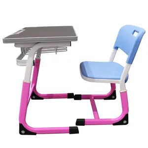 Mobilier de salle de classe table d'étude et chaise pour étudiants chaise d'école primaire réglable et ensemble de bureau