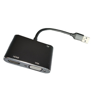 ตัวแปลง USB เป็น HDMI VGA 4K 1080P อะแดปเตอร์จับภาพวิดีโอเอาต์พุตคู่สำหรับการสตรีมสด - Product Image 1
