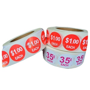 Tùy Chỉnh Không Thấm Nước Cửa Hàng Bán Lẻ Giá <span class=keywords><strong>Tag</strong></span> Và Giá Sticker - Product Image 1