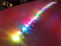 Programme de lumières LED Pixel RGB 35mm DC24v 6pcs Point Lights à chapeau pointu pour éclairage LED d'attractions