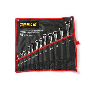 Customizable OEM Industrial Grade Manual Metric Double-ended Wrench <b>Set</b> with Chrome Vanadium Steel and 2000lb-ft <b>Torque</b> Capacity - Product Image 2