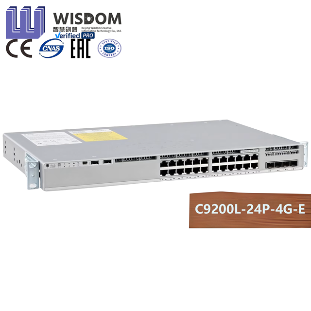 ClSCOs C9200L-24P-4G-E New Original 24-Port ClSCOs Ethernet Switch with SNMP VLAN QoS PoE Support in Stock