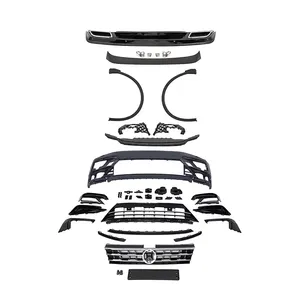 K-SEEK Auto Frontlippe Windmesser Diffusor Heckspoiler Teil Auto Sport Karosseriekit für VW Tiguan 2018 Update auf R-Linie Facelift