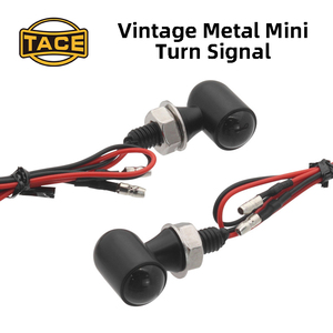 Motorcycle <b>LED</b> Turn Signal <b>Light</b> <b>Mini</b> Metal Retro Blinker Indicator Lamp for Off-Road Bike - Product Image 6