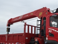 Petite grue de levage montée sur camion, grue à flèche droite pour le levage