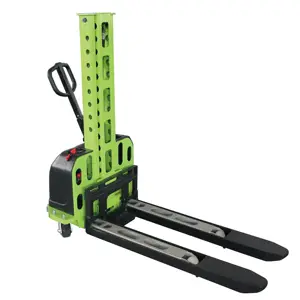 500kg Self Loading/unloading Stacker Portable Electric Pallet Lift Stackers 500kg Electric Stacker