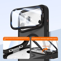 Funda Protectora para Teléfono 17 Pro Max/16 con Soporte para Lente de TPU, Protección Total, Estilo Ins, Acabado Mate, Diseño Simple, Venta al Por Mayor