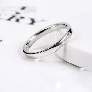 Fine Jewelry 925 Sterling Silver Rhodium Plated 2mm 4mm 6mm Smooth Band Elegant Eternity Plain Bold Minimalist <strong>Rings</strong> Women Men - Product Image 2