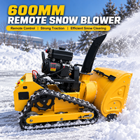 Souffleuse à neige sur chenilles de qualité supérieure pour l'hiver, 800 mm, robuste, commerciale, télécommandée
