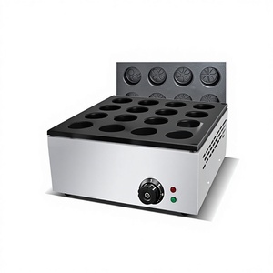 New Electric Red Bean <strong>Cake</strong> <strong>Maker</strong> 16-Hole 32-Hole Pattern Commercial Baking Machine Non-Stick Coating Quick Heating Taiwan Wheel - Product Image 5