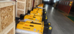 Para SB43 Nuevo equipo de construcción: Martillo rompedor hidráulico tipo caja con cincel para excavadoras de 6-9 toneladas, 375 kg - Product Image 2