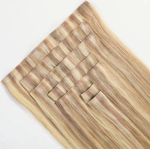Nuevos lanzamientos Clip invisible de PU <span class=keywords><strong>en</strong></span> extensiones de cabello Clip-In 100 Clip de cabello humano <span class=keywords><strong>en</strong></span> extensiones de cabello sin costuras - Product Image 1