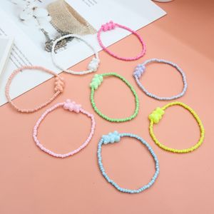 Lindo oso acrílico pulsera de dibujos animados Gummy Jelly Color <span class=keywords><strong>para</strong></span> mujeres hecho a mano pulsera con cuentas niñas joyería regalos - Product Image 2