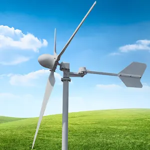 5KW yatay eksen rüzgar türbini 48V düşük gürültü alternatif enerji sistemi/rüzgar türbini 5 KW/Windgenerator