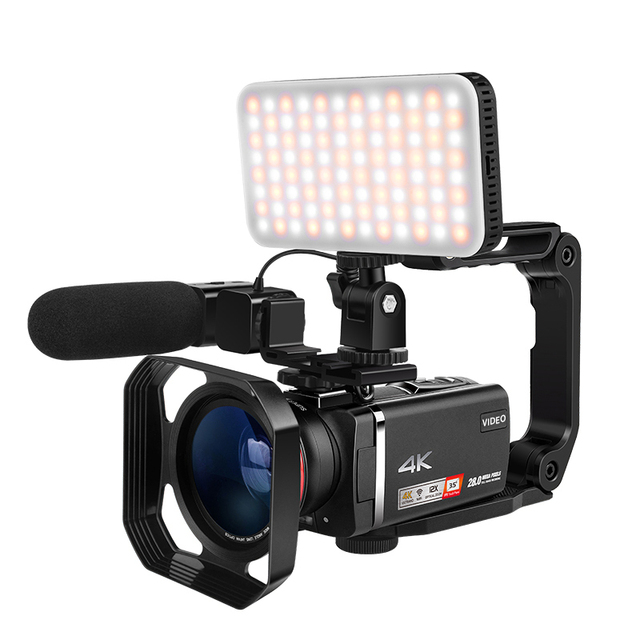Winait 28mp Super 4k Digital Video Camera With 3.5'' Touch Display and 12x Optical Zoom