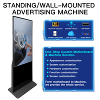 32-65 Zoll Freistehende LED-Anzeige Digitale Beschilderung LED-Poster Werbedisplay für Einkaufszentren