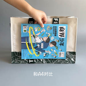 Sac en toile imprimé à l'écran personnalisé en gros, taille moyenne, grande capacité, sac d'épicerie, design coloré, sac fourre-tout de supermarché - Product Image 4