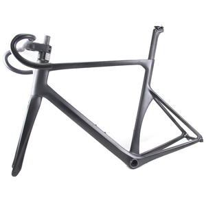 OEM 700c Aero Sợi <span class=keywords><strong>Carbon</strong></span> Đua Xe Đạp Đường Tích Hợp Khung/Chu Kỳ Thành Phố <span class=keywords><strong>Carbon</strong></span> Và Khung Xe Đạp Thành Phố Với Phanh Gắn Trực Tiếp - Product Image 3