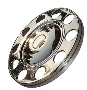 Housse de <span class=keywords><strong>roue</strong></span> centrale en acier inoxydable 22.5, accessoires extérieurs pour bus - Product Image 1