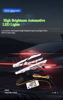 Lumières de bande de voiture LED RVB haute luminosité nouvelle mise à niveau contrôle intelligent étanche pour BMW/Audi/VW/Jeep/Ford Daytime Running Auto