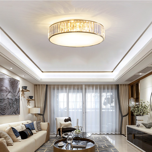 Nouveau Style simple plafonnier or moderne Style nordique or noir circulaire luxe cristal plafonniers - Product Image 2