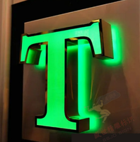 Letrero de Acrílico con Iluminación LED 3D Personalizado, para Uso Comercial en Exteriores, Empresas, Edificios, Autos, Bares, con Control Remoto y Fuente de Alimentación de CC