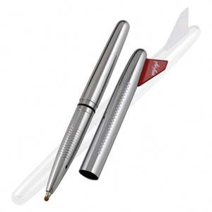 Stylo avion fantaisie personnalisé avec miroir, en métal brillant, motif avion spatial, avec logo imprimé sur l'empennage - Product Image 2