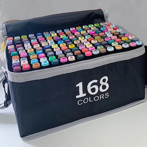 Set di 24 Pennarelli Colorati a Doppia Punta, Marcatori Artistici con Pennello e Punta Fine per Disegno, Schizzo e Pittura, con Borsa - Product Image 6